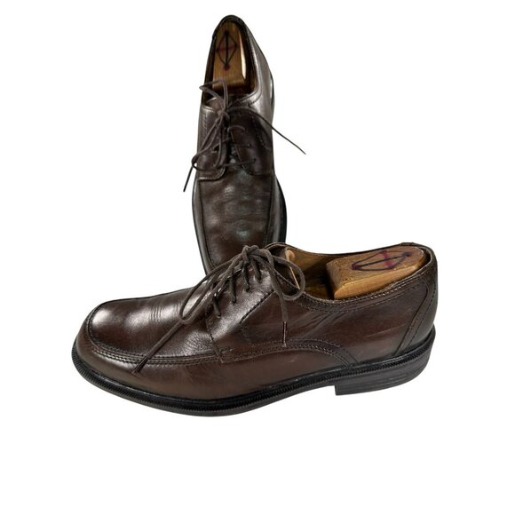 Bostonian Mens Size 8.5 M Vintage Mens Brown Leather Apron Toe Dress Shoes - Picture 1 of 9